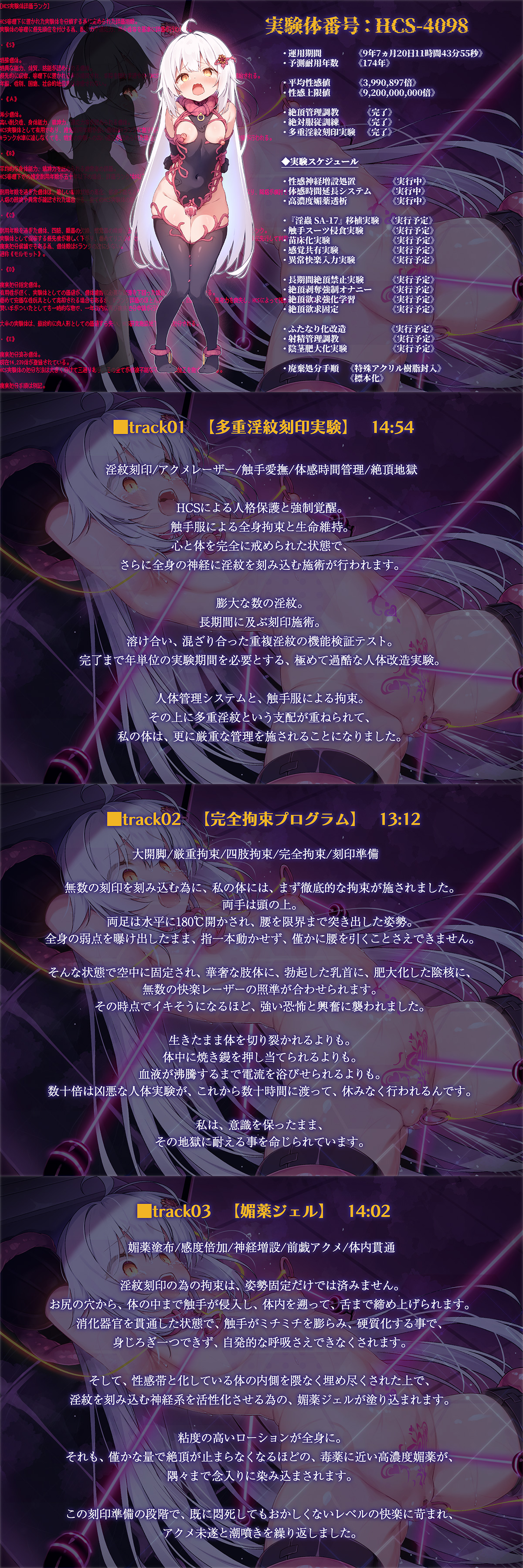 絶対服従プログラムⅥ 実験体4098 ~多重淫紋刻印実験~